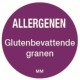 Allergie sticker 'Granen' rond 25 mm, 1000/rol