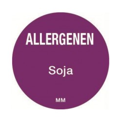 Allergie sticker 'Soja' rond 25 mm, 1000/rol