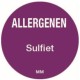 Allergie sticker 'Sulfiet' rond 25 mm, 1000/rol