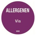 Allergie sticker 'Vis' rond 25 mm, 1000/rol