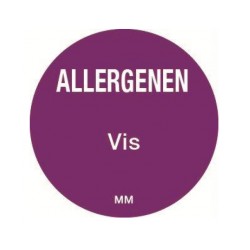 Allergie sticker 'Vis' rond 25 mm, 1000/rol