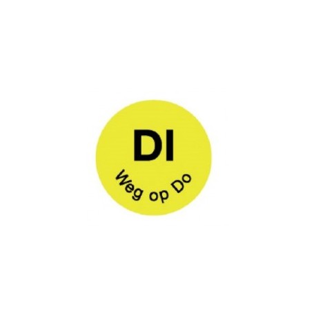 Perm. Sticker 'Di weg op Do' 1000/rol