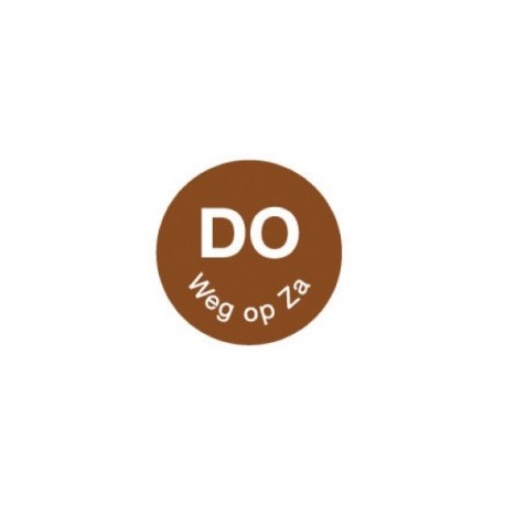 Perm. Sticker 'Do weg op Za' 1000/rol
