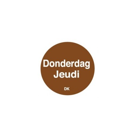 Permanente Sticker 'Donderdag' 1000/rol