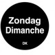Permanente Sticker 'Zondag' 1000/rol