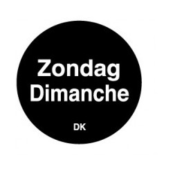 Permanente Sticker 'Zondag' 1000/rol